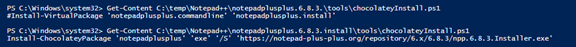 An example of using the Get-Content cmdlet.