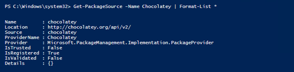 Using the Format-List cmdlet to better see the values of the properties.