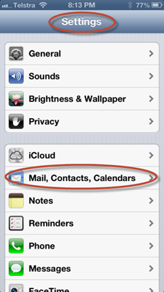 Google Sync IOS Exchange Image 1