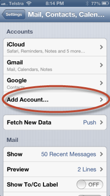 Google Sync IOS Exchange Not working Image 2
