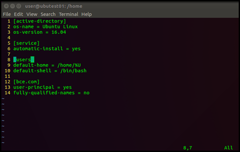 Join Ubuntu Workstation to a Windows Domain - Edit realm.conf file