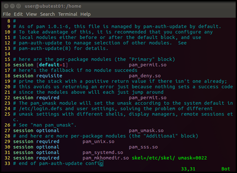 Join Ubuntu Workstation to a Windows Domain - pam edit