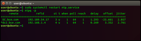 Join Ubuntu Workstation to a Windows Domain - ntpq command ubuntu 16.04